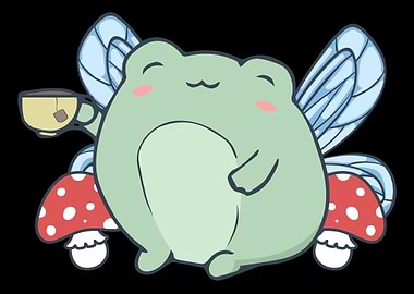Cottagecore Fairy Frog