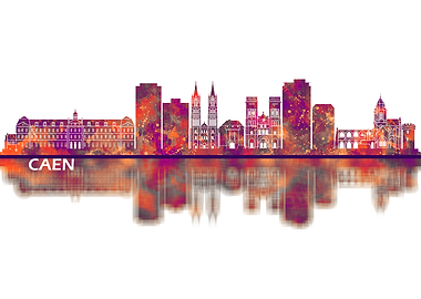 Caen France Skyline