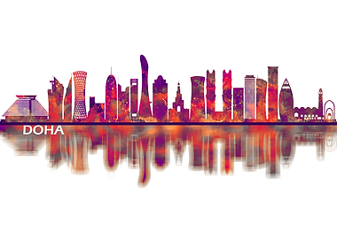Doha Qatar Skyline
