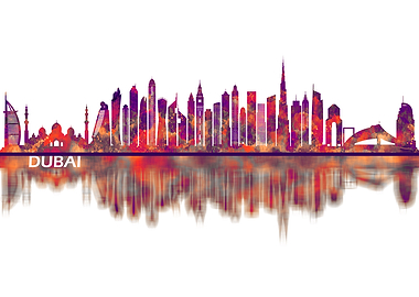 Dubai UAE Skyline