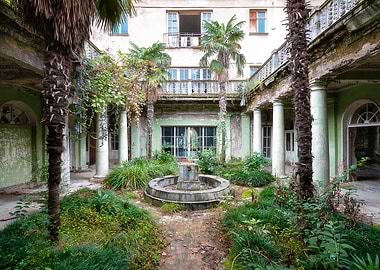 Abandoned Jungle Fountain