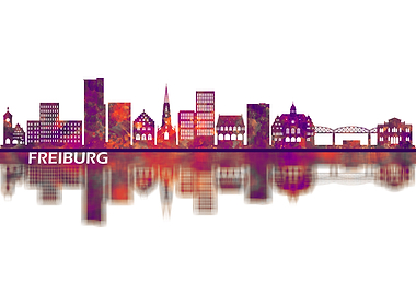 Freiburg Germany Skyline