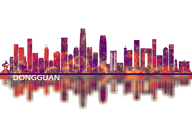 Dongguan China Skyline