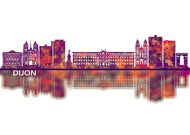 Dijon France Skyline