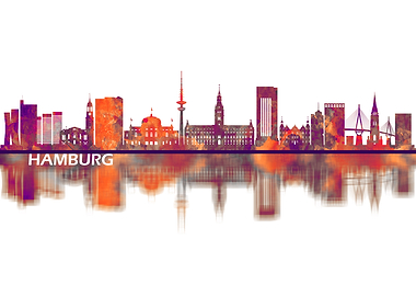 Hamburg Germany Skyline