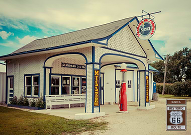 Vintage Service Route 66