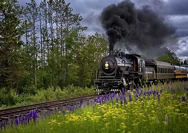 Historic steam locomotive