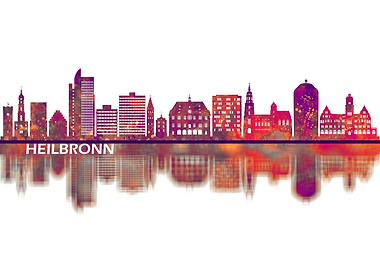 Heilbronn Germany Skyline