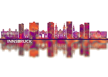Innsbruck Austria Skyline
