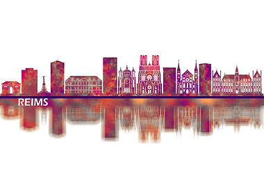 Reims France Skyline