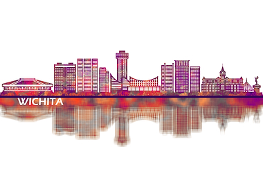 Wichita Kansas Skyline
