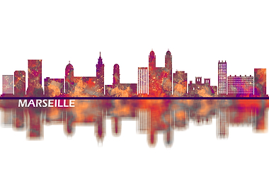 Marseille France Skyline