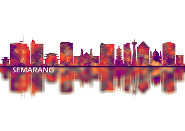 Semarang Indonesia Skyline