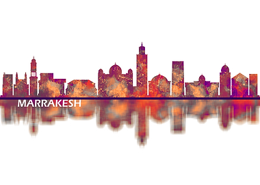 Marrakesh Morocco Skyline