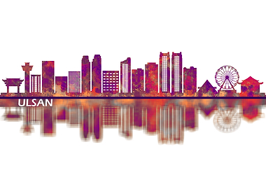 Ulsan South Korea Skyline