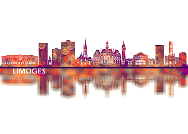 Limoges France Skyline
