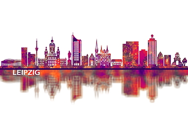 Leipzig Germany Skyline