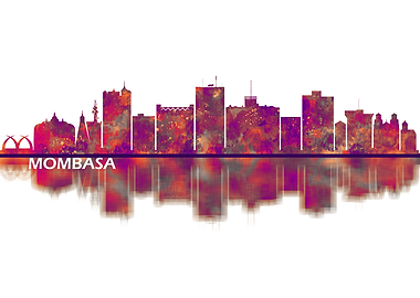 Mombasa Kenya Skyline