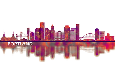 Portland Oregon Skyline