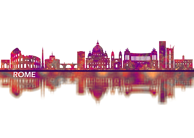 Rome Italy Skyline