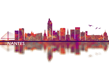 Nantes France Skyline