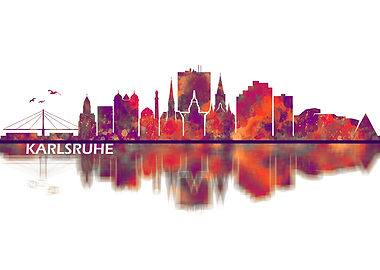 Karlsruhe Germany Skyline