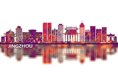 Jingzhou China Skyline