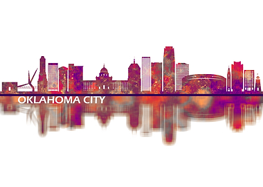 Oklahoma City USA Skyline