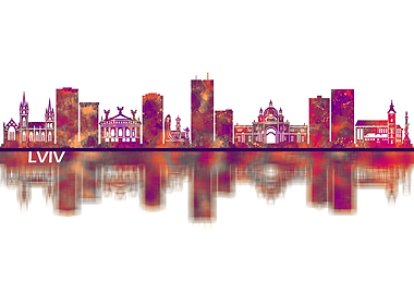 Lviv Ukraine Skyline