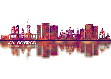 Volgograd Russia Skyline