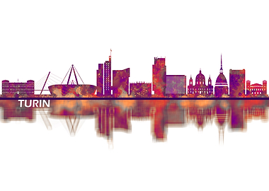 Turin Italy Skyline