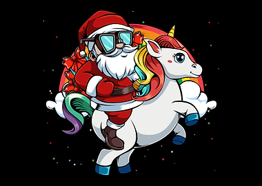 Santa Claus Unicorn Ride