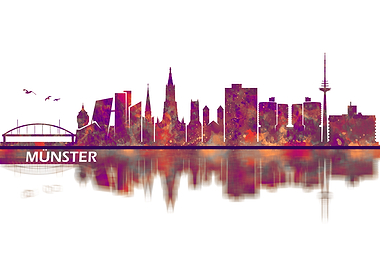 Munster Germany Skyline