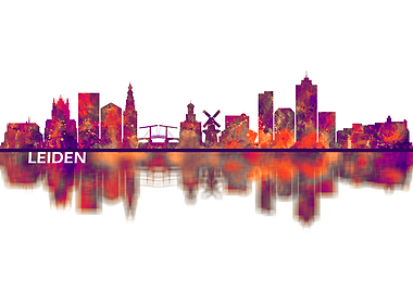 Leiden Netherlands Skyline