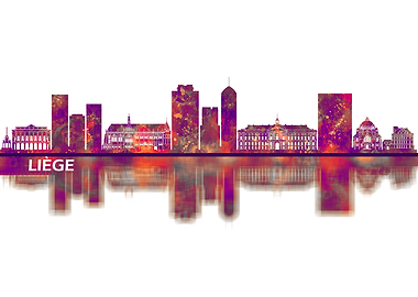 Liege Belgium Skyline