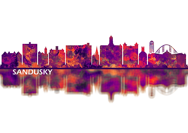 Sandusky Ohio Skyline