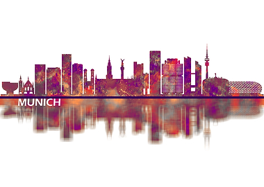 Munich Germany Skyline