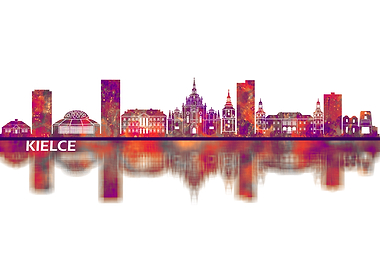 Kielce Poland Skyline