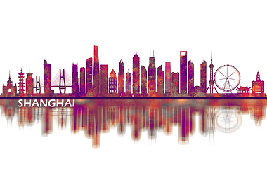 Shanghai China Skyline