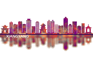 Xiangyang China Skyline