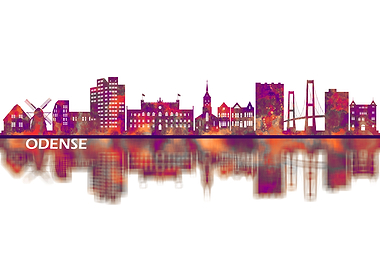 Odense Denmark Skyline