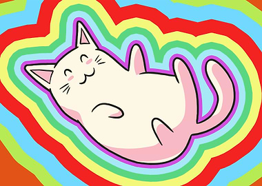 Kidcore Cat 80s 90s Retro