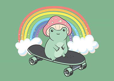 Cottagecore Kawaii Frog