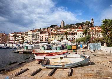 Cannes Old Town From Port