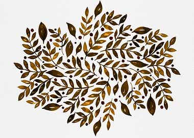 Autumn seasonal branches