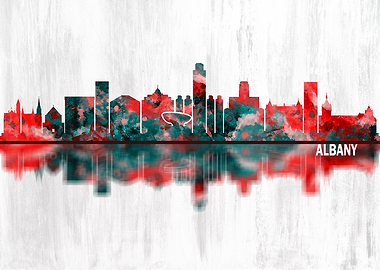 Albany New York Skyline