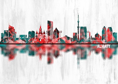 Almaty Kazakhstan Skyline