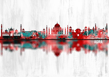 Agra India Skyline