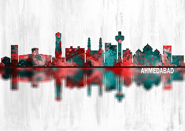 Ahmedabad India Skyline