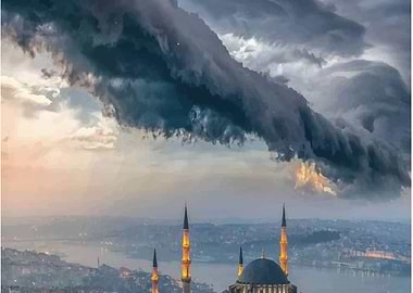 Mosque Water colored 2